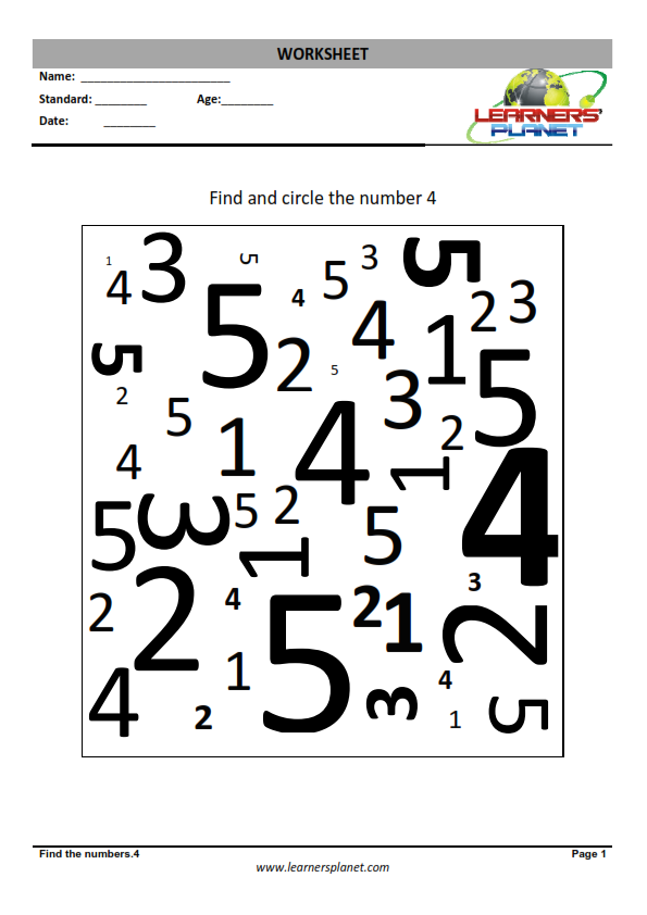 Counting Worksheets - Math Worksheets 4 Kids